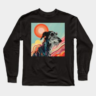 Scottish Deerhound in 70's Long Sleeve T-Shirt